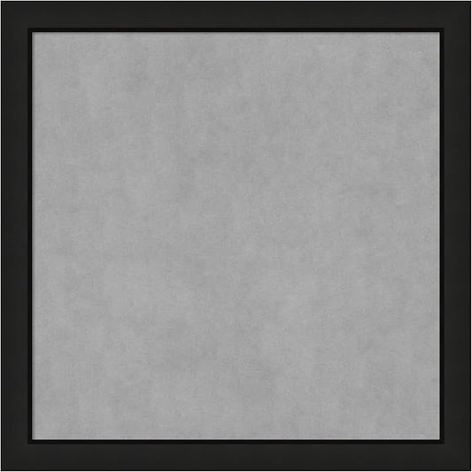 Amanti Art Black Framed Magnetic Board 27x27 Medium Vision Board for use with Magnets, 100% Metal Sheet to Display Items as Office Decor or for Home Organization in mudroom, Kitchen or Kids Room