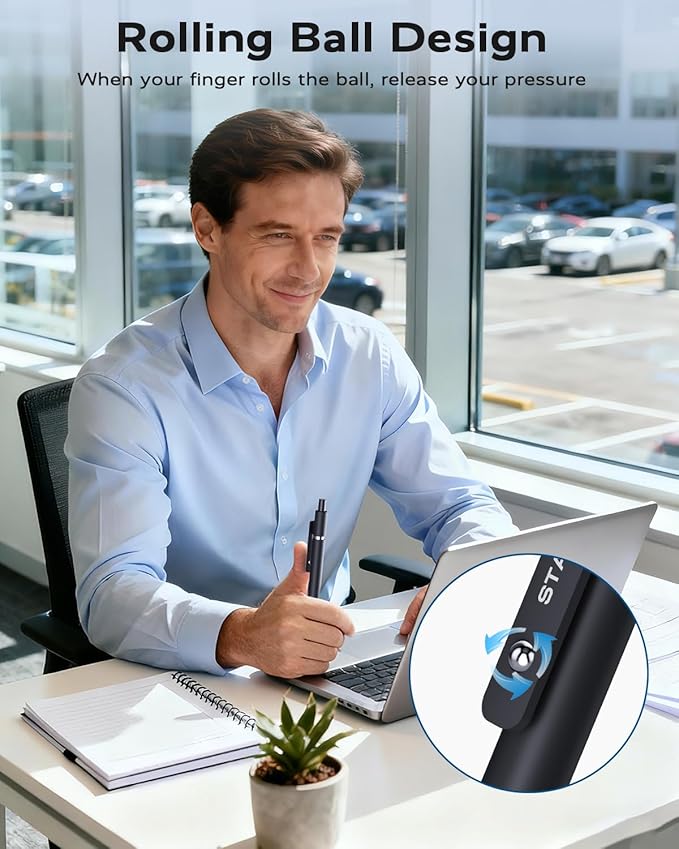 STAGEEK Black Gel Pens, 6Pcs Fine Point Smooth Writing Pens with 3 Extra Refills, Black Ink Pens for Journaling, Office, Note Taking, School Supplies, Nurse Aesthetic(Black Gray White)