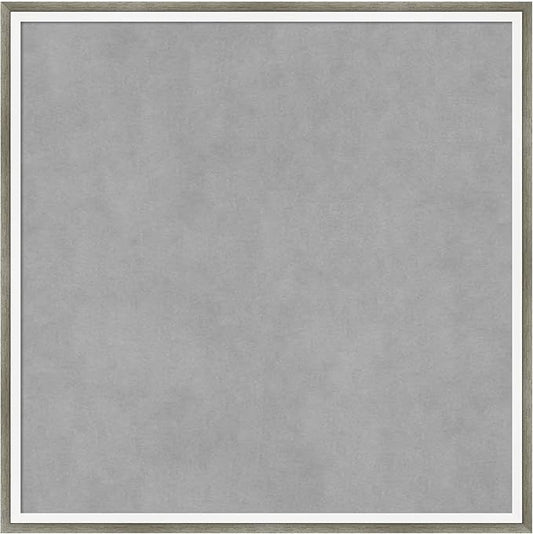 Amanti Art Silver Framed Magnetic Board 21x21 Medium Vision Board for use with Magnets, 100% Metal Sheet to Display Items as Office Decor or for Home Organization in mudroom, Kitchen or Kids Room