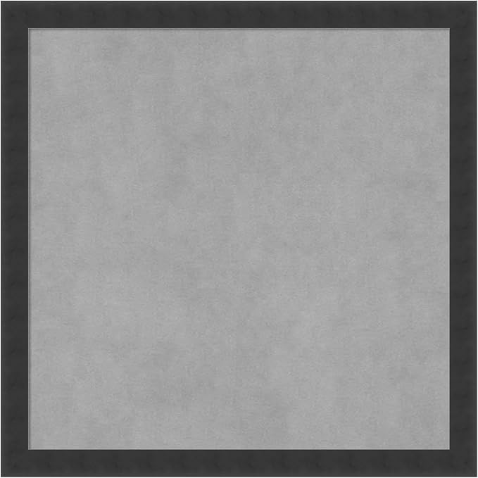 Amanti Art Black Framed Magnetic Board 22x22 Medium Vision Board for use with Magnets, 100% Metal Sheet to Display Items as Office Decor or for Home Organization in mudroom, Kitchen or Kids Room