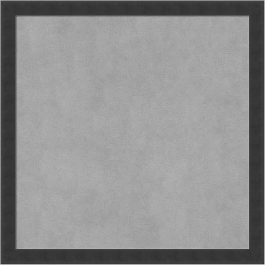 Amanti Art Black Framed Magnetic Board 22x22 Medium Vision Board for use with Magnets, 100% Metal Sheet to Display Items as Office Decor or for Home Organization in mudroom, Kitchen or Kids Room