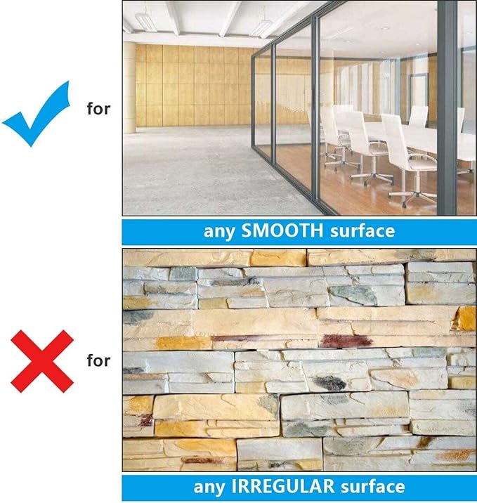 AFMAT Dry Erase Board Sticker, 48 x 36 inches White Board Wallpaper, Dry Erase Sticker for Wall, 4' x 3' Peel and Stick Whiteboard Contact Paper, Adhesive Whiteboard Roll, No Ghost, 3 Markers WS23
