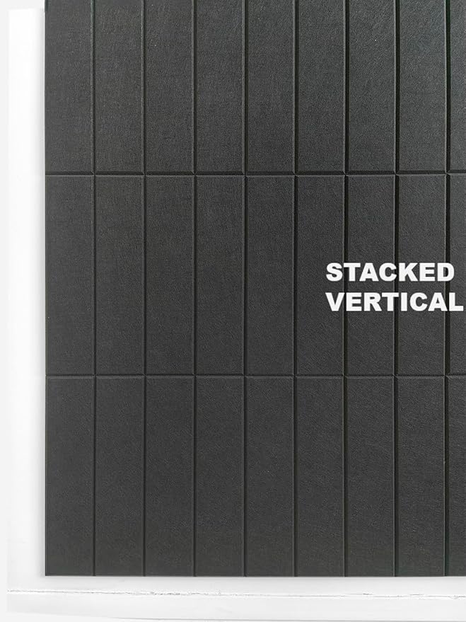 DECORITA Felt Bulletin Board Tiles | Modern Cork Board Alternative | Large Cork Boards for Walls | Aesthetic Felt Wall Panels for Office & Home Decor | Pinboard & Photo Board (24-Pack) | Black