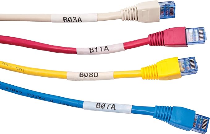 Brady Authentic (M21-1500-427) Self-Laminating Wire Wrap for Control and Electrical Panels, Datacom Cables, Black on White- For M210, M210-LAB, M211, BMP21-PLUS and BMP21-LAB Printers, 1.5" W 14' L