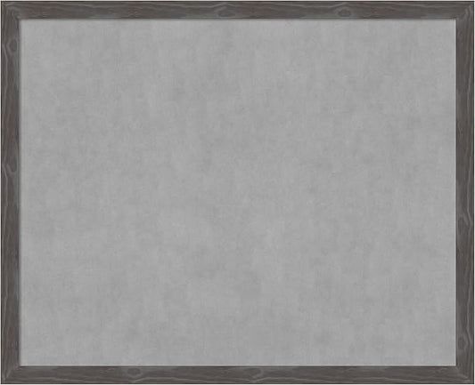 Amanti Art Grey Framed Magnetic Board 35x43 X-Large Vision Board for use with Magnets, 100% Metal Sheet to Display Items as Office Decor or for Home Organization in mudroom, Kitchen or Kids Room