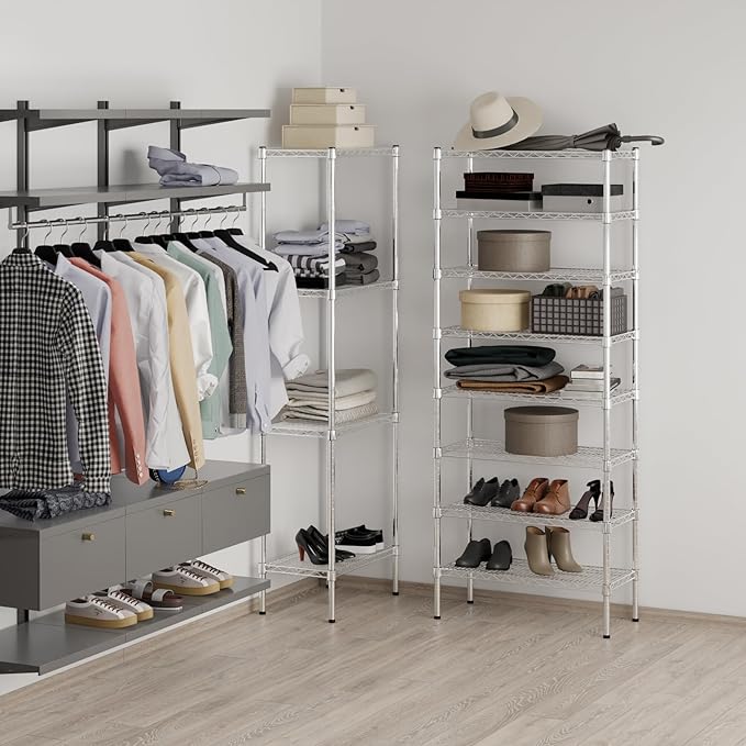Regal Altair 14" Deep x 30" Wide x 74" Height Wire Shelving Kit | 8-Tier | NSF Commercial Storage Rack Unit