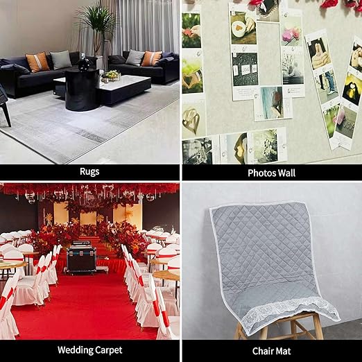 MILEQEE Double Sided Tape Heavy Duty, 1in x 164FT, Extra Large Universal High Tack Mounting Tape, Strong Wall Adhesive Strips Fiberglass Mesh, Sticky Clear Tape, Picture Poster Decor, Easy Use