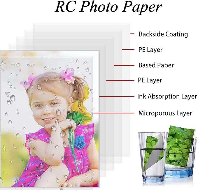 Koala Ultra Premium Photo Paper 8.5x11 In Glossy Photo Printer Paper for Inkjet Printer Water Resistant 50 Sheets 72lb