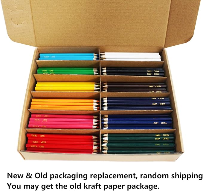 S & E TEACHER'S EDITION 240Pcs Colored Pencils, Coloring Pencils Set Drawing Pencils for Sketch, Woodcase Lead Arts, for Coloring Books Christmas Gifts