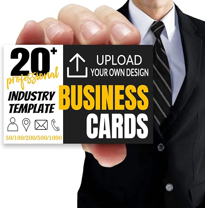 Custom Business Cards Double-Sided Personalized Stationery | Professional 300GSM Matte Paper for Small Business | 3.5x2 Inch