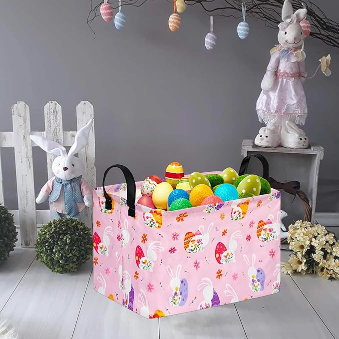 FUULOXE Storage Bin for Shelves Rectangle Closet Baskets Foldable Box with Handles Storage Bins, Storage Boxes for Home Office Car Dormroom