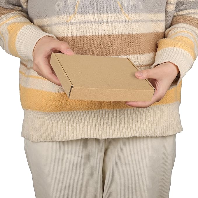 PHAREGE 7x5x1 Inch Shipping Boxes 40 Pack Brown, Tab Lock Tuck Top Mailer Boxes for Packaging Small Business, Cardboard Gift Boxes for Wrapping Mailing Present