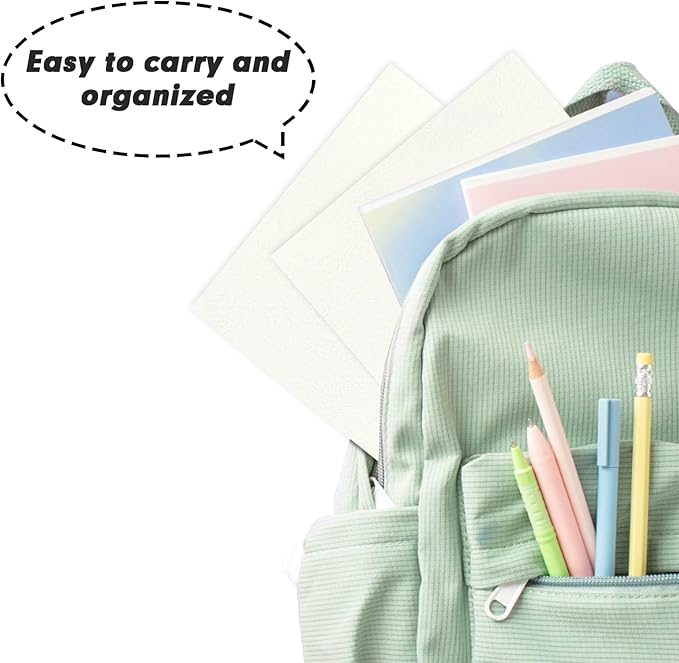 RAZCC Two Pocket Folders, 50 Pack 2 Pocket Folders Fit Letter Size Paper, Paper Folders with Pockets for School Office Business Home (White)