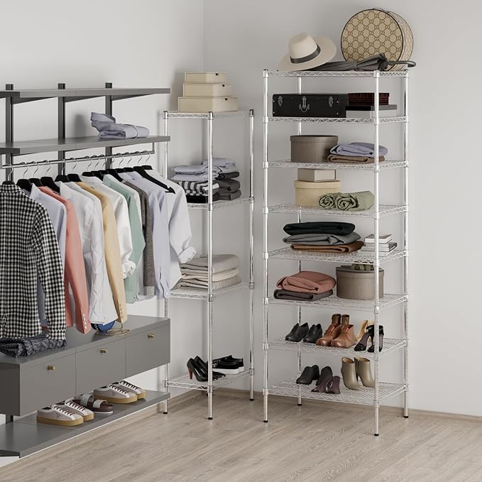 Regal Altair 21" Deep x 30" Wide x 86" Height Wire Shelving Kit | 8-Tier | NSF Commercial Storage Rack Unit
