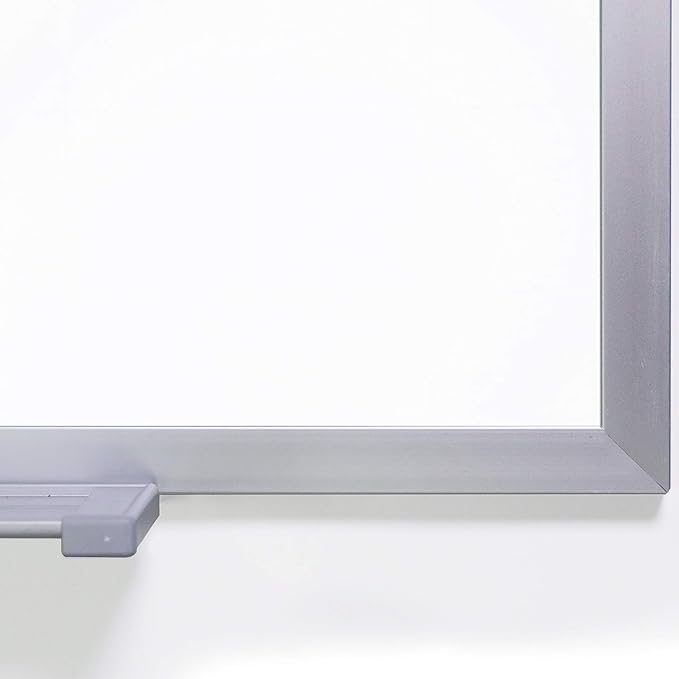 Ghent 4 x 4 Porcelain Magnetic Whiteboard, Aluminum Frame, 1 Marker, 1 Eraser, Made in the USA (M1-44-4)