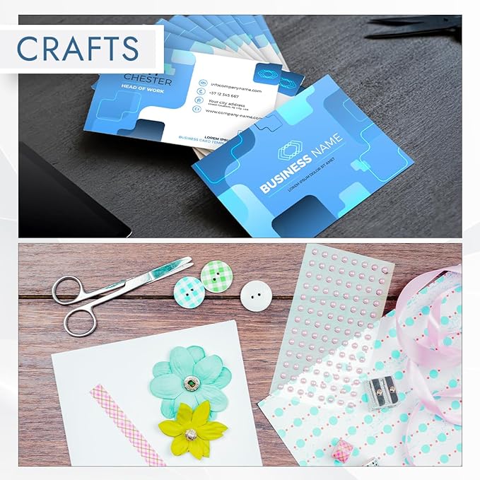 MOS Off-White Cardstock Paper 8.5 x 11 Inch (110 Sheets) — Heavyweight Cream Card Stock for Invitations, Menus, Certificates, Crafting, Business, Printer Compatible