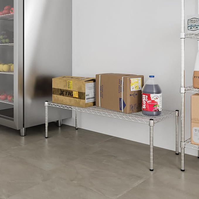Regal Altair 18" Deep x 48" Wide x 14" Height Wire Shelving Kit | 1-Tier | NSF Commercial Storage Rack Unit