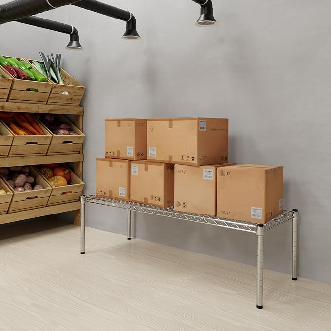 Regal Altair 18" Deep x 48" Wide x 14" Height Wire Shelving Kit | 1-Tier | NSF Commercial Storage Rack Unit
