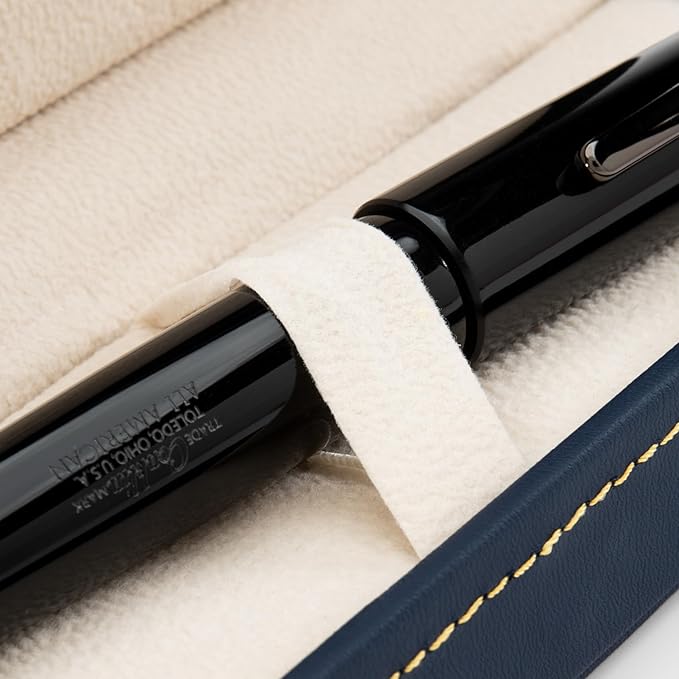 Conklin All American Fountain Pen in Black – Medium Nib, Timeless Design & Premium Craftsmanship – Ideal Gift for Professionals & Collectors