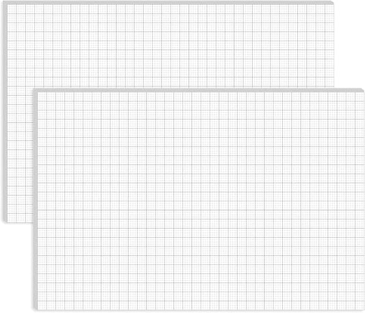 (2-Pack) Graph Paper Pad - 36" x 24" Large Graph Paper, 60 Sheets/120 Pages, 4"x4" Ruled Grid Paper for Engineer Architect Designer Mathematician Draftsmen Sketch House Commercial