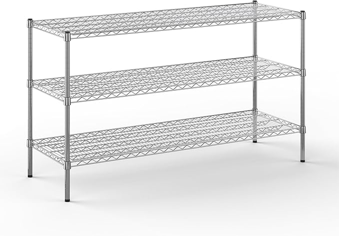 Regal Altair 21" Deep x 60" Wide x 34" Height Wire Shelving Kit | 3-Tier | NSF Commercial Storage Rack Unit