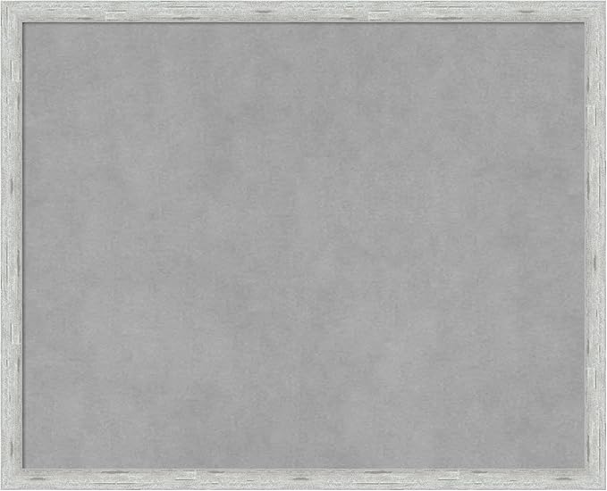 Amanti Art Silver Framed Magnetic Board 17x21 Small Vision Board for use with Magnets, 100% Metal Sheet to Display Items as Office Decor or for Home Organization in mudroom, Kitchen or Kids Room