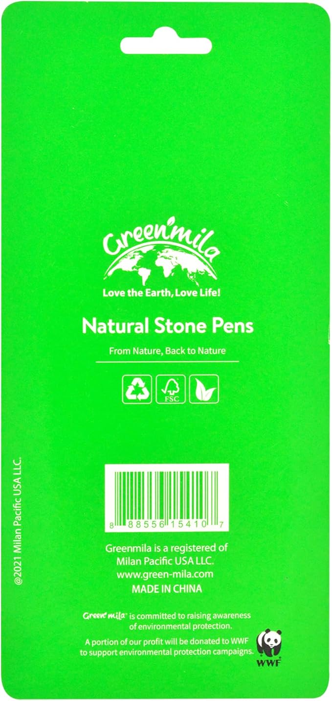 Green Mila Durable Pens, 1.0mm Ballpoint Pens Premium Writing Quality for School, Home & Daily Use - Pack of 4