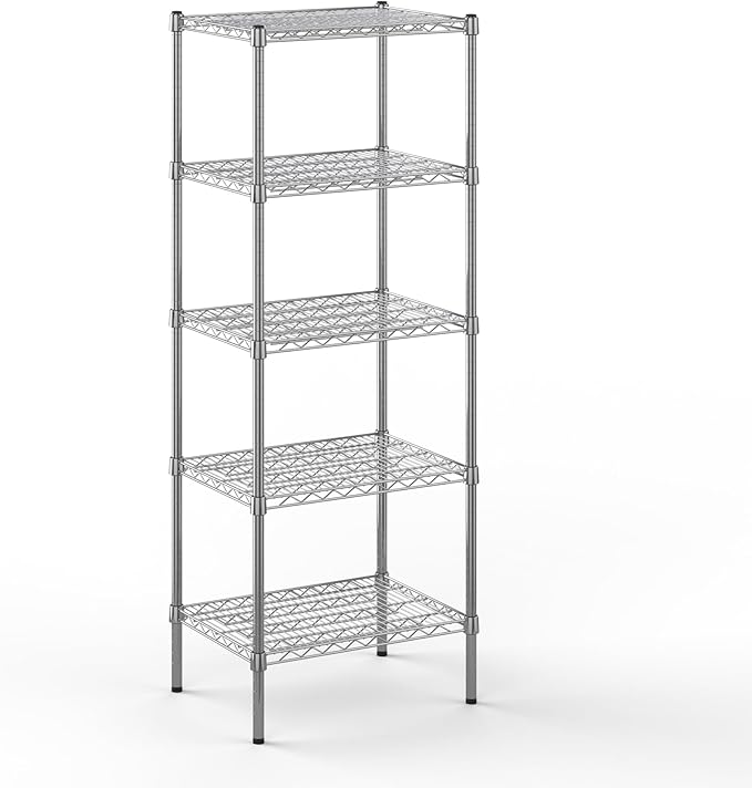 Regal Altair 18" Deep x 24" Wide x 64" Height Wire Shelving Kit | 5-Tier | NSF Commercial Storage Rack Unit