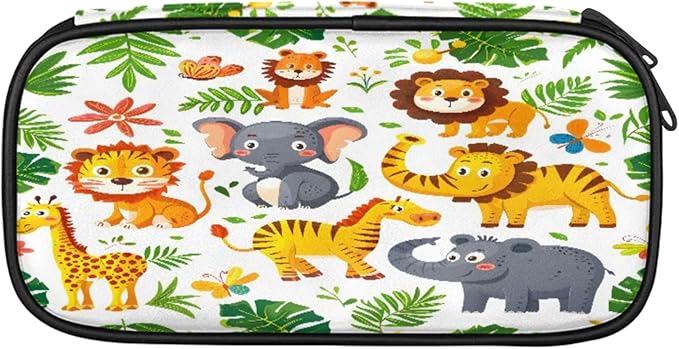 Pardick Pencil Case，Cute Animals Big Capacity Pencil Pouch Coin Pouch Stationery Organizer For Teen School