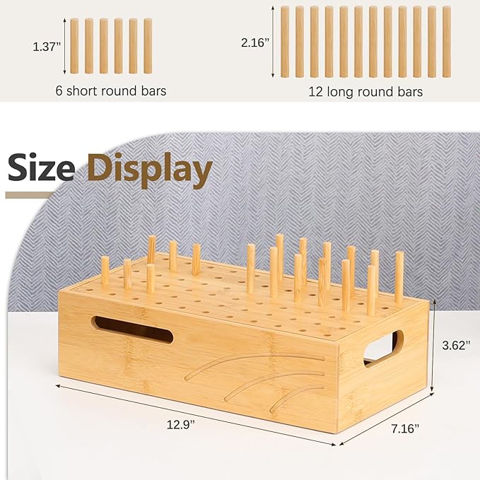 Cozivolife Bamboo Charging Station for Multiple Devices, Charger Organizer Desk Docking Stations Rack for Phones, Tablets, Laptop, Perfect to Work from Home (Natural, M)