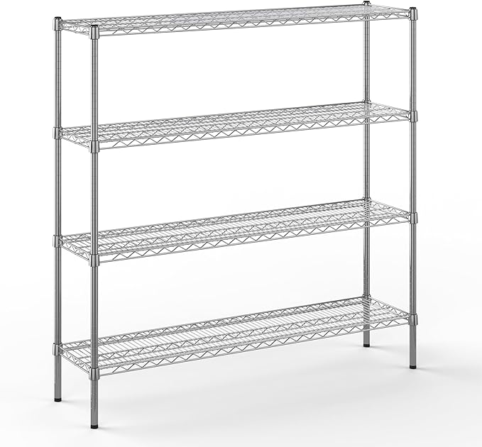 Regal Altair 14" Deep x 54" Wide x 54" Height Wire Shelving Kit | 4-Tier | NSF Commercial Storage Rack Unit