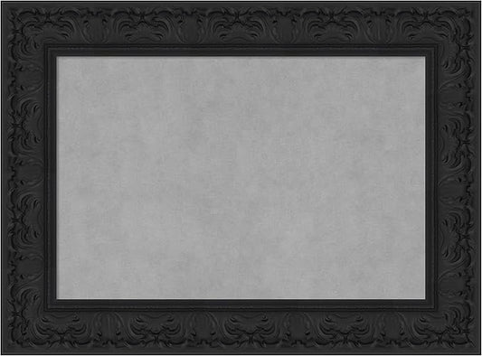 Amanti Art Black Framed Magnetic Board 23x31 Medium Vision Board for use with Magnets, 100% Metal Sheet to Display Items as Office Decor or for Home Organization in mudroom, Kitchen or Kids Room