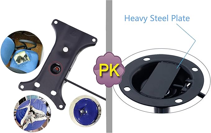 Gjpwyfdc Office Chair Tilt Mechanism Replacement, Heavy Duty 3.1'' X 3.1''- for Executive, Desk and Gaming Chairs