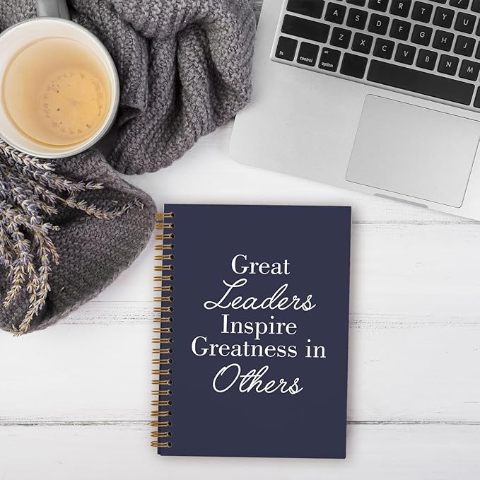 OXW Navy Blue Notebooks for Work, Employee Appreciation Gifts, Leadership Gifts Notebook Journal for Writing Meeting Office, Thank You Gifts for Women Men Leader Mentor Boss Manager, 5.5"x8.3"