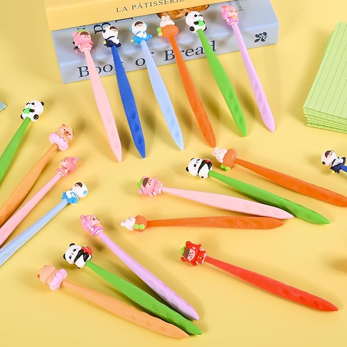 24 Pcs Cute Retractable Eraser for Pencils Cute School Supplies Kawaii Erasers for Kids Fun Cartoon Erasers Back to School Supplies Kid Party Favors Gift (Style 6)