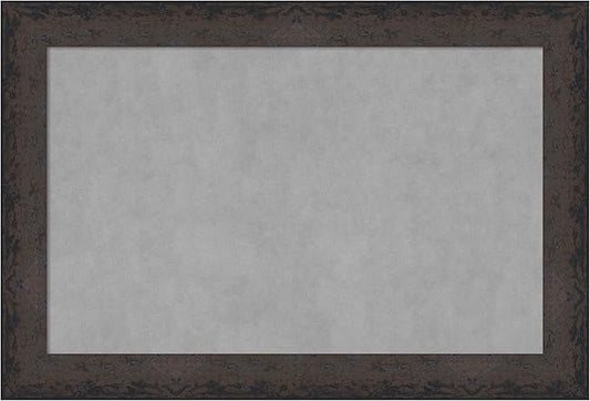 Amanti Art Black Framed Magnetic Board 25x37 Large Vision Board for use with Magnets, 100% Metal Sheet to Display Items as Office Decor or for Home Organization in mudroom, Kitchen or Kids Room