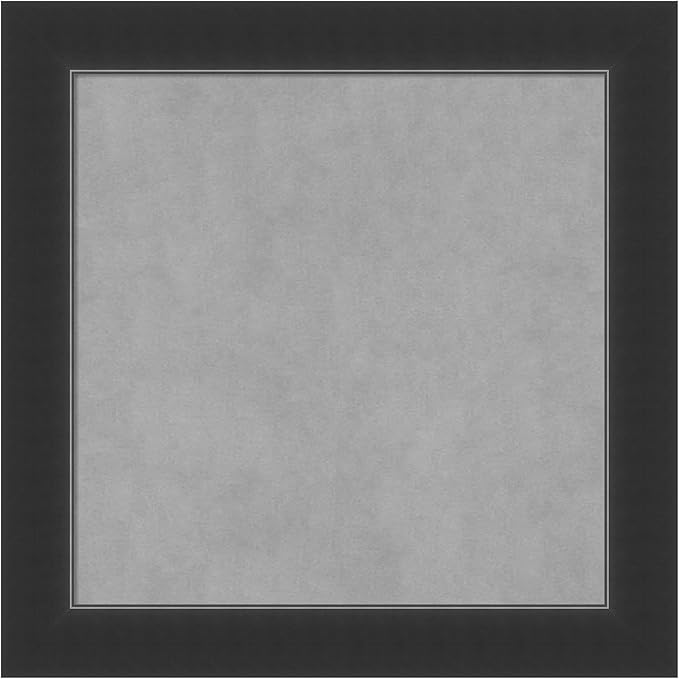 Amanti Art Black Framed Magnetic Board 25x25 Medium Vision Board for use with Magnets, 100% Metal Sheet to Display Items as Office Decor or for Home Organization in mudroom, Kitchen or Kids Room