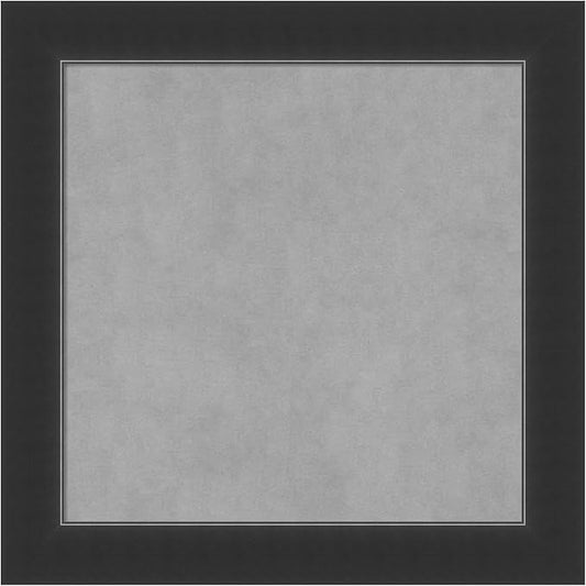 Amanti Art Black Framed Magnetic Board 25x25 Medium Vision Board for use with Magnets, 100% Metal Sheet to Display Items as Office Decor or for Home Organization in mudroom, Kitchen or Kids Room
