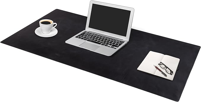 Node Leather - Leather Desk Mat - Executive Real Leather Desk Pad - Genuine Leather Office Desktop mat - Large (18 3/4" X 35 3/4") | Non-Slip Leather Desk Blotter