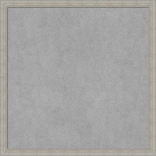 Amanti Art Grey Framed Magnetic Board 26x26 Medium Vision Board for use with Magnets, 100% Metal Sheet to Display Items as Office Decor or for Home Organization in mudroom, Kitchen or Kids Room