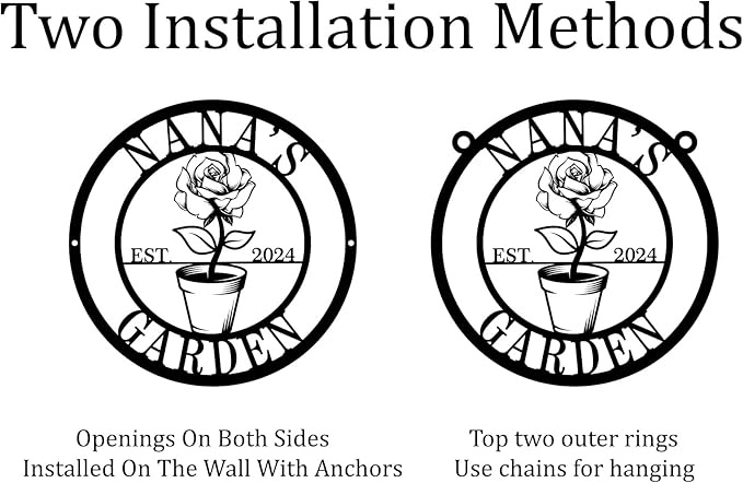 Personalized Garden Signs for Outdoors Custom Garden Sign Funny Garden Signs Grandmas Garden Sign Vegetable Garden Sign Garden Decor for Outside Garden Signs Decorative Outdoor