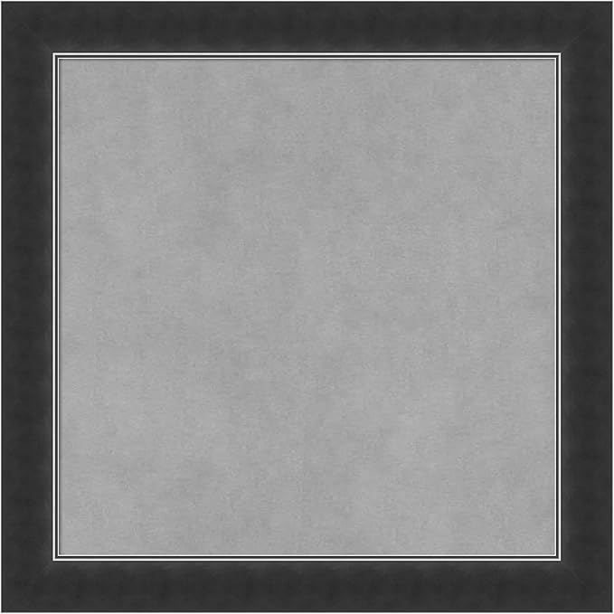 Amanti Art Black Framed Magnetic Board 19x19 Small Vision Board for use with Magnets, 100% Metal Sheet to Display Items as Office Decor or for Home Organization in mudroom, Kitchen or Kids Room