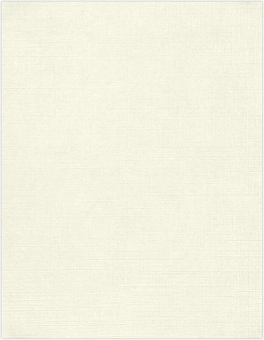 LUXPaper 8.5" x 11" Classic Linen Paper | Letter Size | Natural White | 70lb. Text | 1,000 Qty