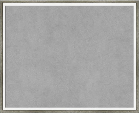 Amanti Art Silver Framed Magnetic Board 17x21 Small Vision Board for use with Magnets, 100% Metal Sheet to Display Items as Office Decor or for Home Organization in mudroom, Kitchen or Kids Room