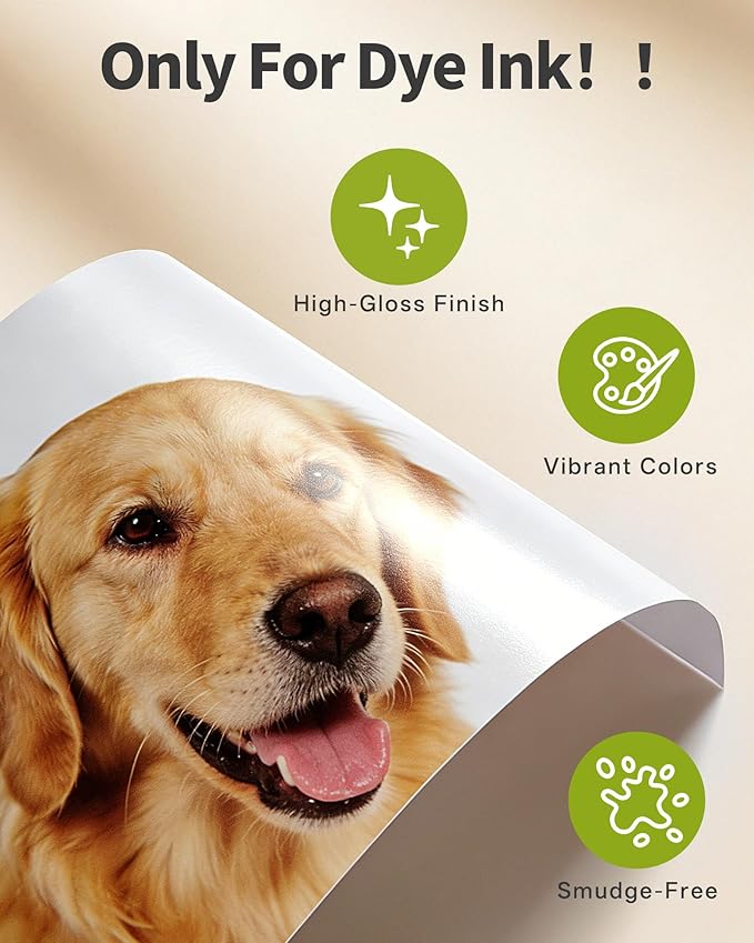 Uinkit Glossy Photo Paper 11.1mil 230g For Inkjet Printer Only (8.5X11X50)