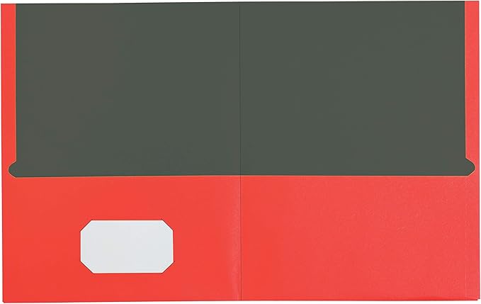 Oxford 2 Pocket Folders, Textured Paper, Assorted Colors (Blue, Purple, Teal, Orange, Pink), Contrasting Interior, Letter Size, 25 Per Box (53274EE)