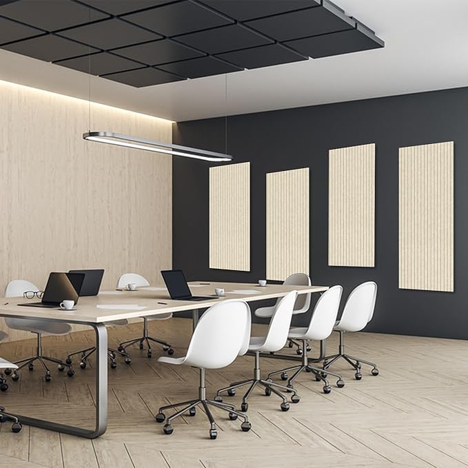 AUTORIFIC Acoustic Panels,10 Pack Sound Panels Noise Reducing for Walls,47.2"x23.6"x0.35" Soundproof Wall Panels,High-Density Acoustic Wall Panels,Decorative Wall Sound Absorbing Panel,Camel