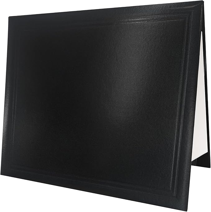GraduationMall 11"x14" Smooth Padded Diploma Cover Certificate Holder Black