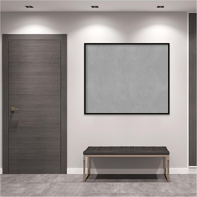 Amanti Art Black Framed Magnetic Board 41x49 Oversize Vision Board for use with Magnets, 100% Metal Sheet to Display Items as Office Decor or for Home Organization in mudroom, Kitchen or Kids Room