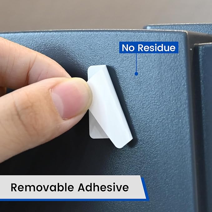 L LIKED 1" x 1" Square Removable Labels, No Residue, Water and Oil Resistant Labels for QR Code, Use for Both Home and Office (1 Roll, 1380 Labels)